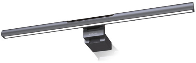 필립스 모니터조명 에디슨 LED 스탠드램프 클립형 터치식 노트북 공부 독서등, 블랙, 1개