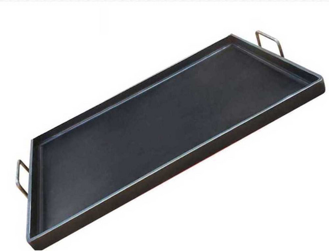 업소용 철판 사각 순대볶음판 호떡판 후라이팬 대형, 1개, 100x40cm / 두께8mm