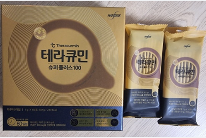 한독 테라큐민 수용성 커큐민 강황가루 강황밥 슈퍼플러스100 100mg 60포, 1개, 1g