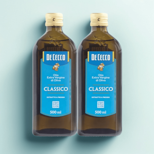 BEST올리브유) 데체코 엑스트라버진 냉압착 이탈리아 올리브오일, 500ml, 2개