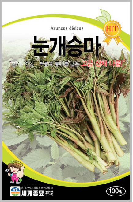 눈개승마 100립 / 눈개승마 씨앗 씨 종자, 1개