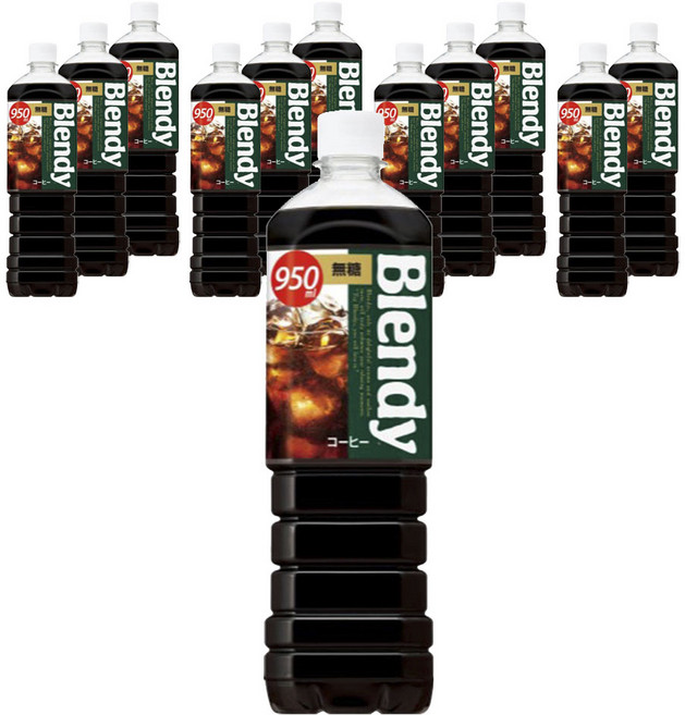 AGF Blendy 無糖濃縮咖啡, 12瓶, 950ml