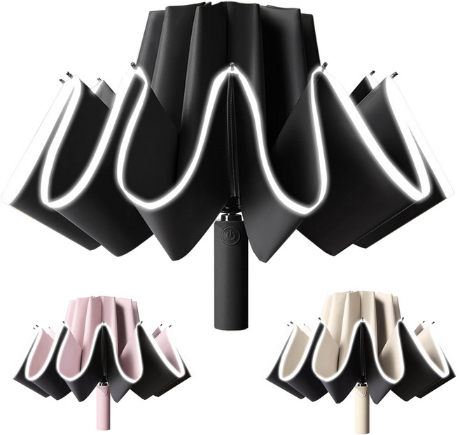 깔끔더하기 거꾸로 3단 자동 우산 우양산 이쁜 암막 양우산