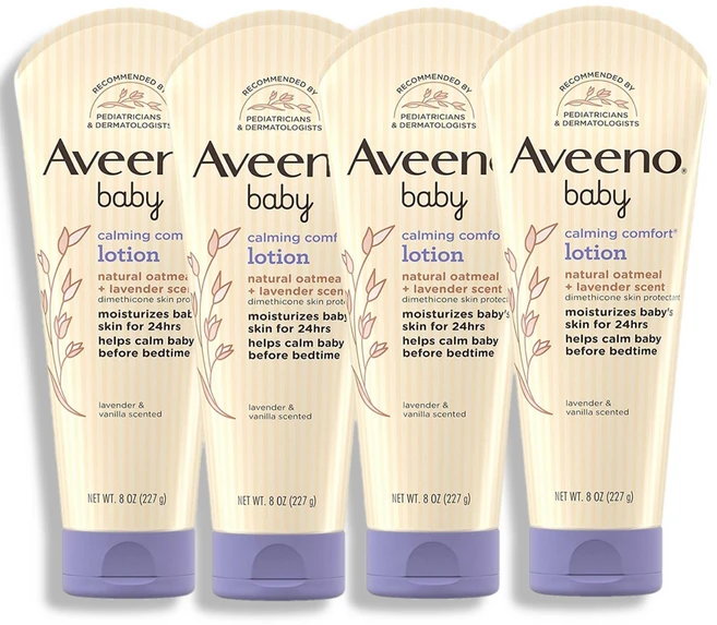 Aveeno Baby 아비노베이비 카밍 컴포트 로션 227g, 4개 - 쿠팡