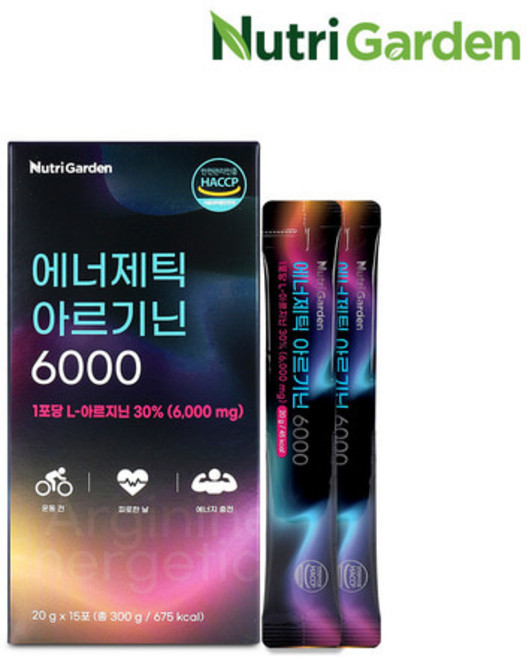 에너제틱 아르기닌6000, 15개, 20g