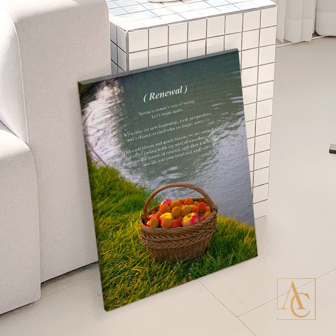 더아트컴퍼니 봄의 속삭임 꽃과 피크닉 유럽 감성 포스터 35종 (8-14), 13. 물빛