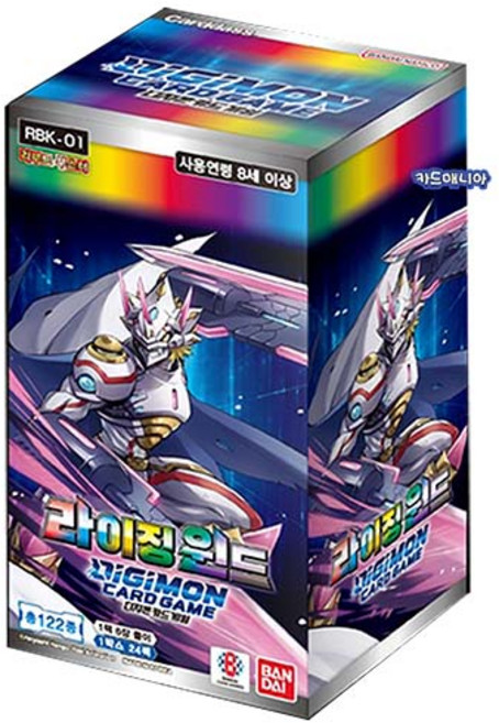 디지몬카드 리부트 부스터1탄 라이징윈드 - 라이징 윈드 (사은품 지급) 1상자 상품, 1개