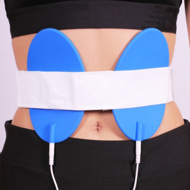 10Pcs EMS 실리콘 전극 패드 Tens 치료 바디 슬리밍 기계 마사지 근육 자극기 2mm 핀