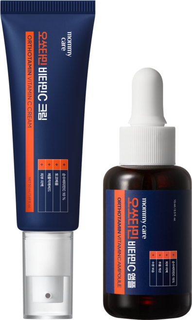 마미케어 오쏘타민 프리미엄 비타민C 고함량 기미 미백 토닝 명품 앰플 15ml + 크림, 1세트