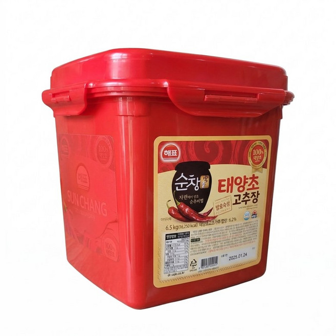 해표 순창궁 태양초 고추장 6.5kg x 1개