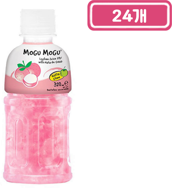 쥬맥스)모구모구(리치), 320ml, 24개