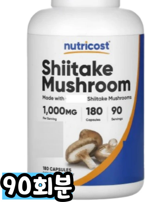 뉴트리코스트 표고버섯 캡슐, 1개, 90회분 - 쿠팡