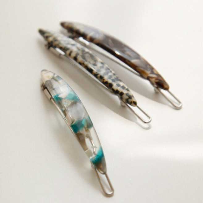 [바이데이지] 제이로렌 프랑스 마블컬러 슬림 헤어핀 H01236