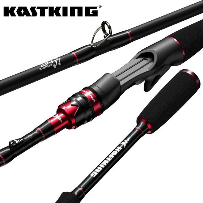빙어낚시대 얼음낚시대 kastking max steel rod 탄소 스피닝 캐스팅 로드, 스피닝(1.98m-ml-m)
