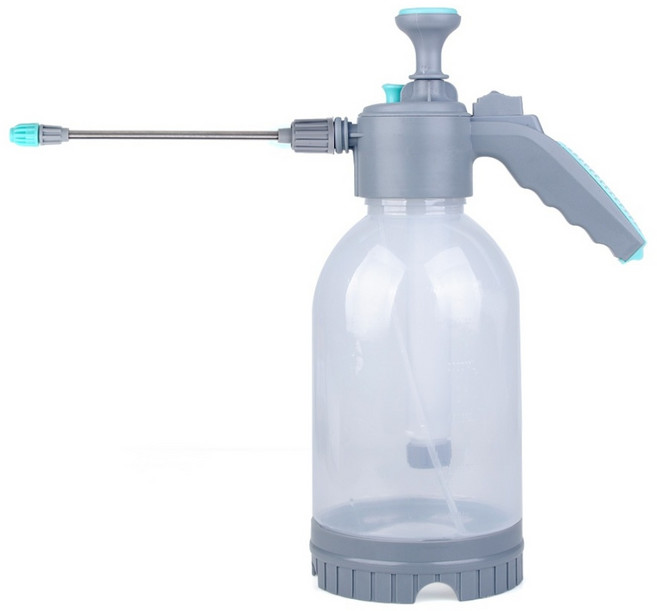 미란다 자동 압축분무기 2L + 롱노즐, 1개, 그레이 + 민트