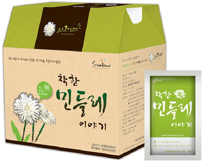 스트로아일랜드 착한민들레이야기 민들레즙, 80ml, 30개