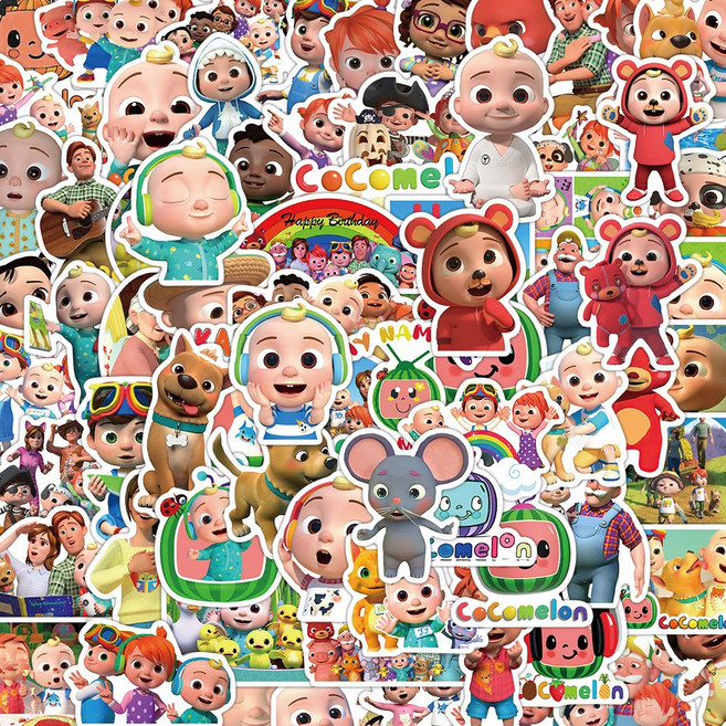 슈퍼 베이비 JOJO 스티커 귀여운 DIY 꾸미기 스티커 노트북 캐리어 방수 스티커 XQ-1688-994134-392945, 1세트, 코코멜론