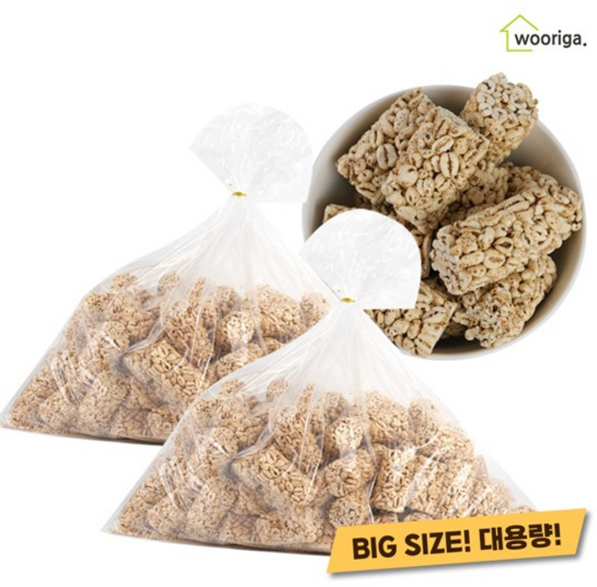 밀보리가락 1kg + 1kg 밀보리강정 대용량과자 옛날과자, 단품없음