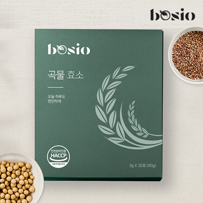 보시오 곡물효소 곡물발효 소화효소 효소유산균 고역가수치 3gX30포 1개월분, 1박스, 30회분