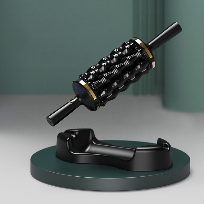 마이가 오토롤 자동 회전 롤러 마사지기 2in1 전신 근육마사지, 블랙, 상세 설명 참조, 1개