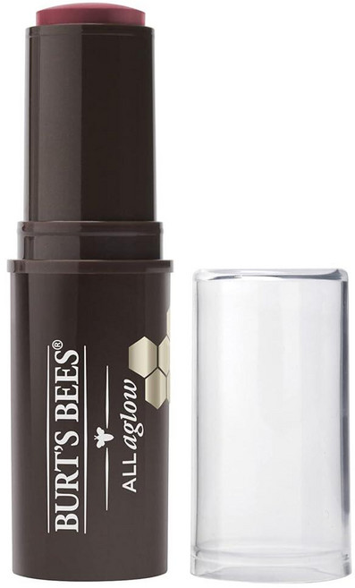 Burts Bees 100% 천연 올 아그로우 립 & 치크 스틱 피치 폰드 - 튜브 1개, 복숭아 연못, 1