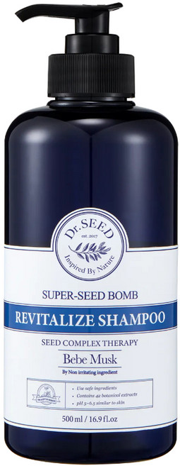 닥터시드 슈퍼시드밤 리바이탈라이즈 샴푸 베베머스크, 500ml, 1개