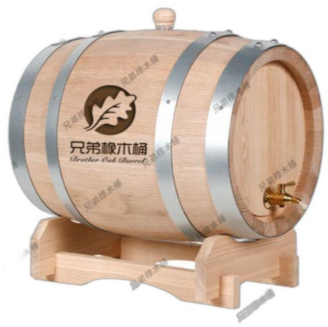 오크통 가정용 와인 베럴 증류주 전통주 술통 50L 100L 225L, 로그 컬러 50 L(수지 수도꼭지), 1개