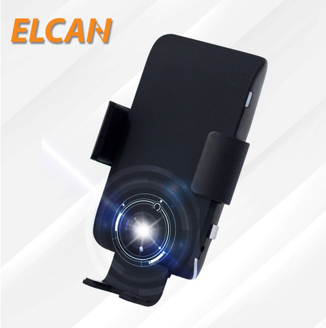 엘칸 차량용 핸드폰 고속 무선 충전 거치대 고속전용, 1개