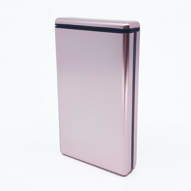 유레카 밀어서 여는 슬라이딩 메탈 담배케이스 담배파우치