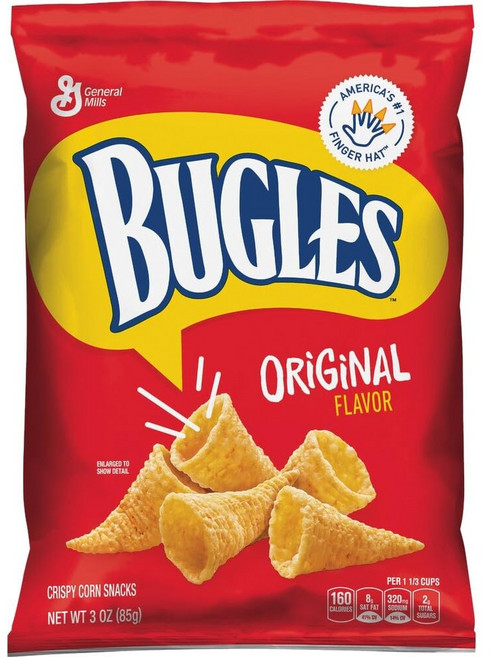 Bugles 오리지널 맛 크리스피 옥수수 스낵 3온스(6팩), 85g