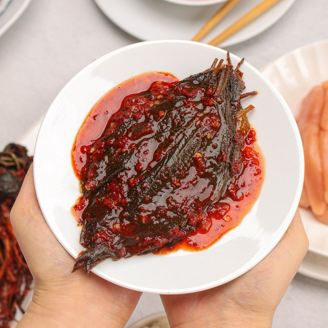 밥도둑 반찬 깻잎무침 양념깻잎, 4개, 1kg