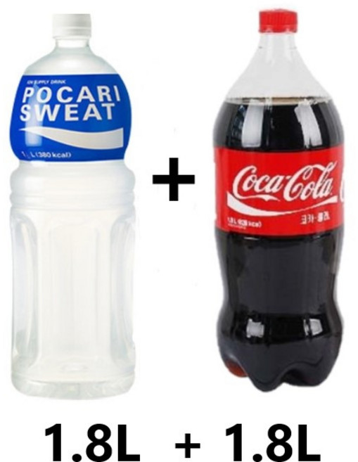 사랑주는쇼핑몰 포카리스웨트 1.8L x 1pet + 코카콜라, 2개
