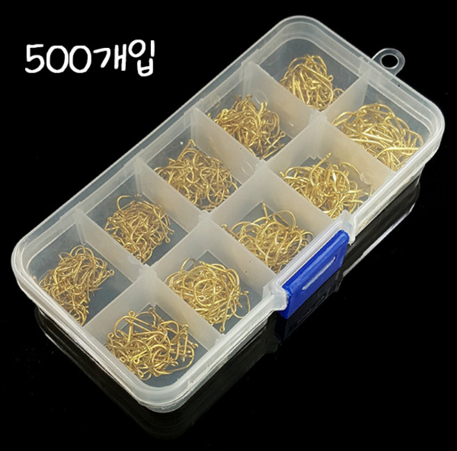 이세니 낚시바늘 대용량, 1세트, 500개입