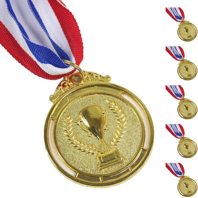 시상식 체육대회 금메달 우승메달, 6개