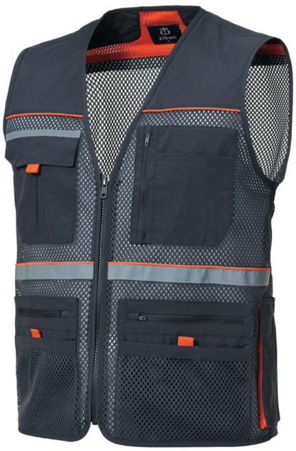 지벤 ZB-V1821 ZB1821 근무복 조끼 /봄 여름조끼/가슴포켓/수납성좋은/활동성/휴대폰보관편한/작업조끼/근무복조끼