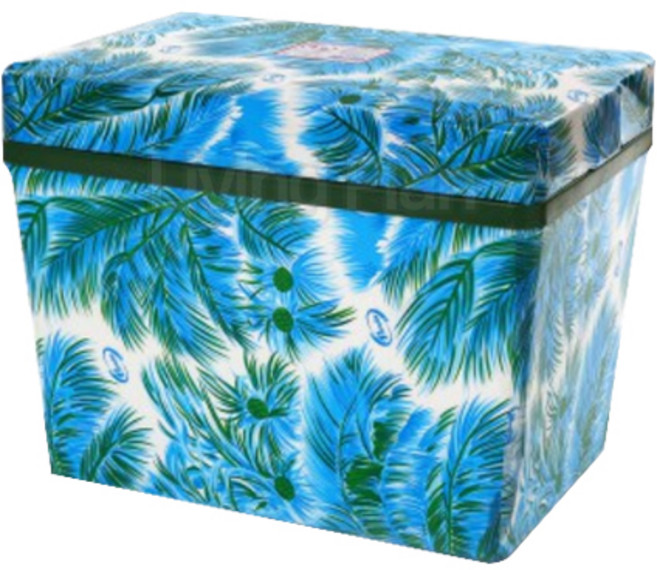 리빙플랜 스티로폼 아이스박스4호 아이스박스 대형 62L 업소용, 파랑, 야자수/4호