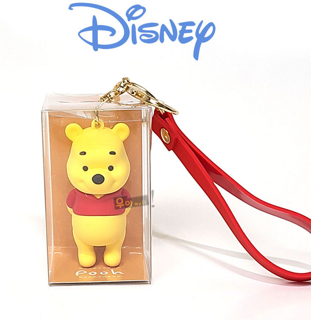 디즈니 키링 푸 정품 캐릭터 열쇠고리 가방걸이 피규어 탬민수 아이템, 1개