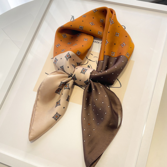 멜리유 고급 실크촉감 여성 스카프