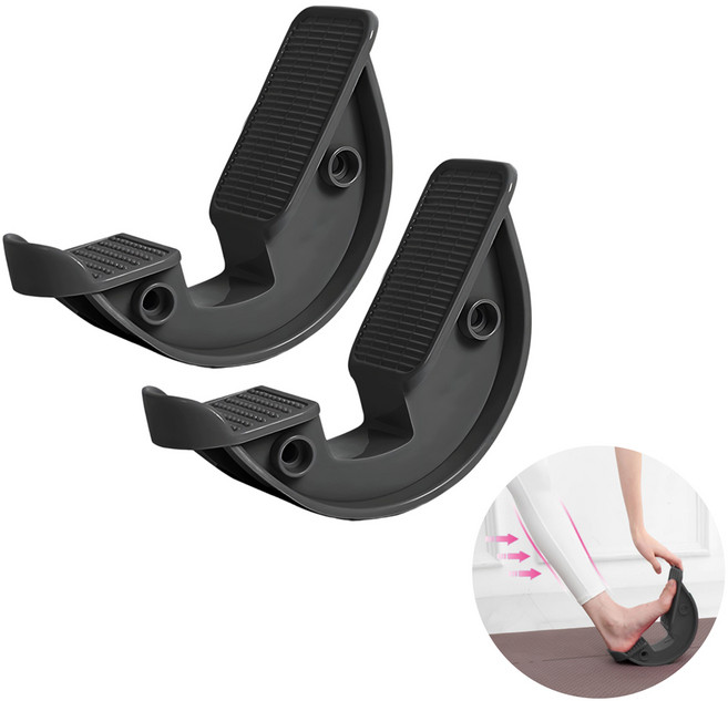 도나토르 발바닥 종아리알빼기 스트레칭휠 근막마사지기, 블랙, 2p