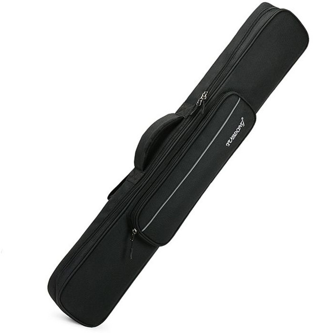 플루트 가방 플룻가방 고급 관악기 클라리넷 보호용, 1개, 90cm 7개 블랙
