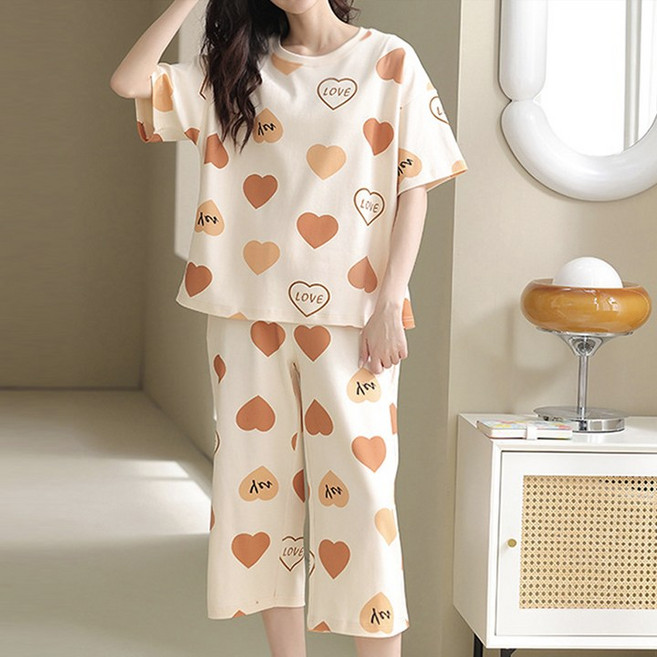 오트르 반팔 7부바지 파자마 잠옷 10종 상하세트