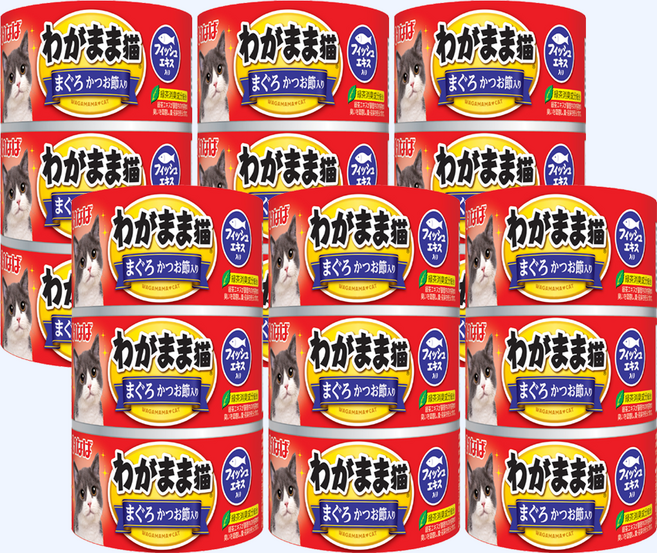 이나바 와가마마 네코 캔, 18개, 140g, 참치&가다랑어포