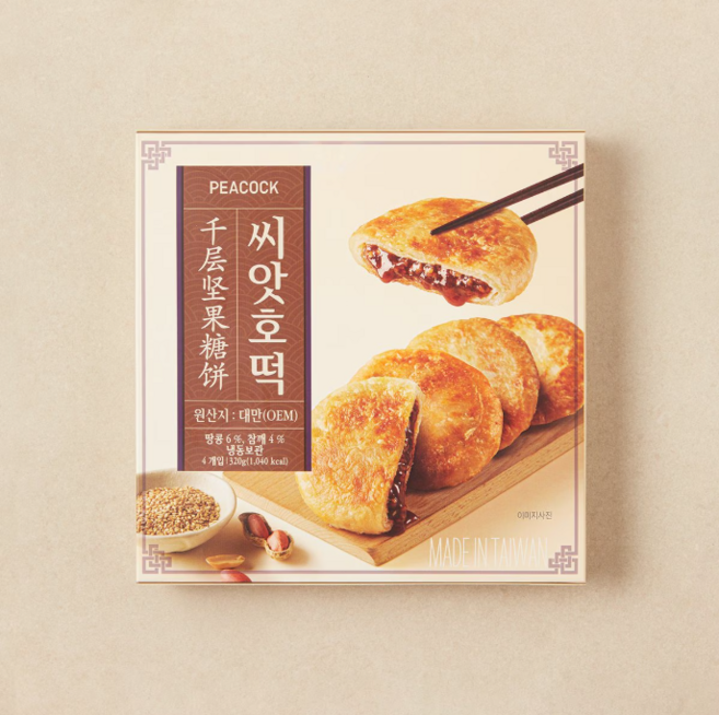 피코크 씨앗 호떡, 5개, 320g