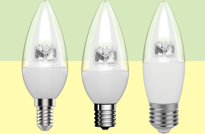 장수램프 LED 촛불전구 5W 투명 (E14/E17/E26) 촛대구 LED전구, E17(17mm), 전구색(오렌지 빛), 1개