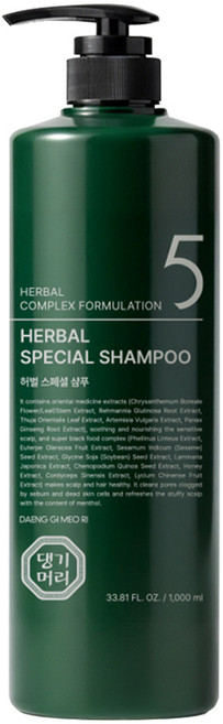 댕기머리 허벌 스페셜 탈모 샴푸, 1개, 1L
