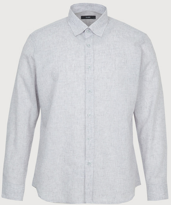 [신상 초특가 60%] 트레몰로 (주)세정 남성 봄 여름 마이크로체크 라이트그레이 쿨 린넨 혼방 긴팔 캐주얼 셔츠 남방 -7881 트레몰로7881