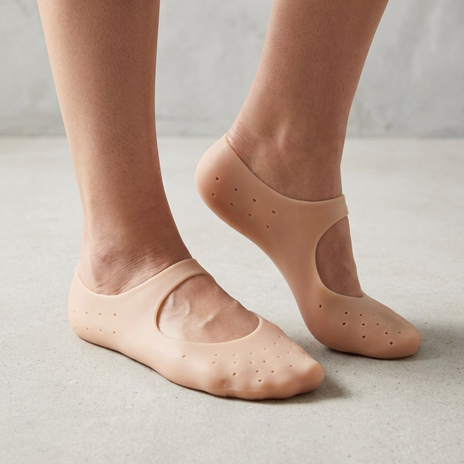 여성 보습 발관리 실리콘 덧신