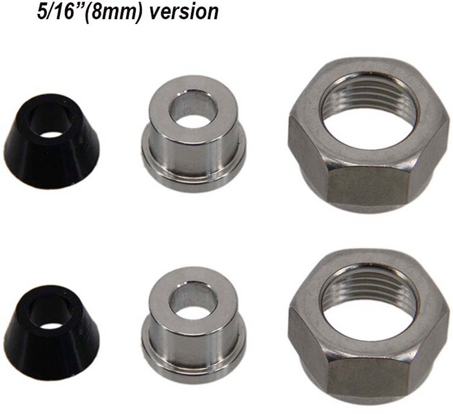 호환 자키 박스 식품 등급 스테인레스 실리콘 홈브루 맥주 케깅 부품 접촉 생크코일 압축 피팅 세트 8mm 9., 01 8mm version, 1개