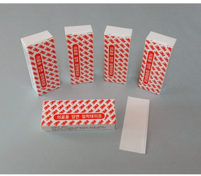 3M의료용양면테이프 일자형 5통/세트.. 세트구매로 가격할인 2세트 구매시 무료배송.. 한방의료기용 가발테이프(고정용) 마스크김서림방지 여성위생용품고정., 1세트(5통, 150장), 150개입