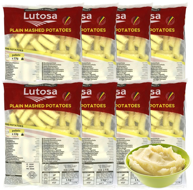 루토사 플레인 으깬 감자 펠렛 1000g 8개, 1kg